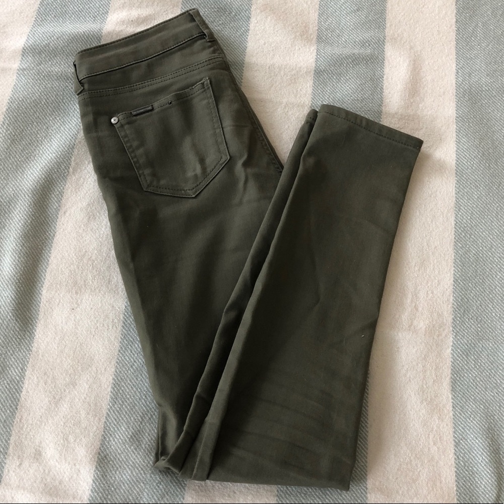 Great Celebrity Pink Green Stretch Women’s Pant